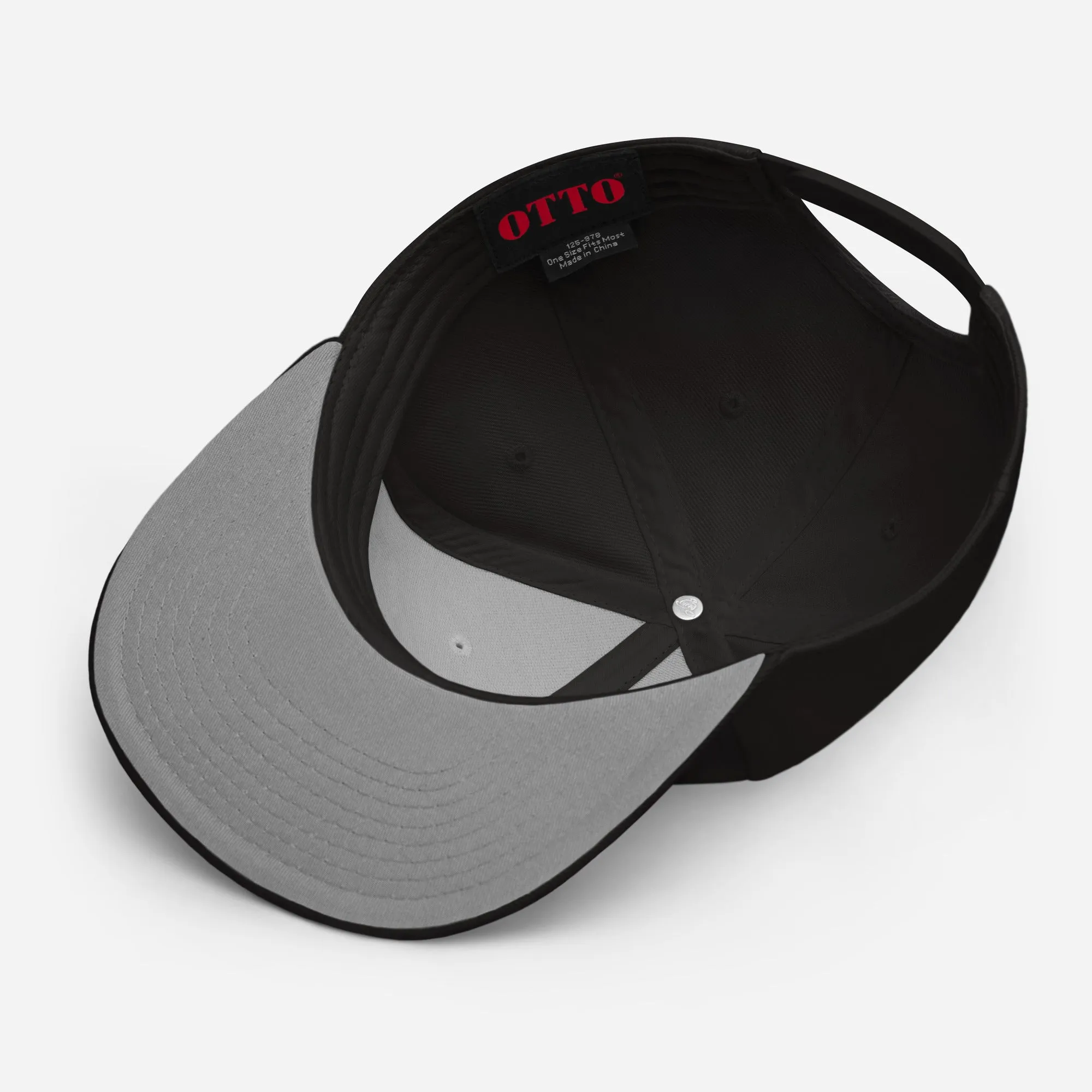 Red Illuminati All Seeing Psychic Eye Embroidered Flat Bill Cap Snapback Hat