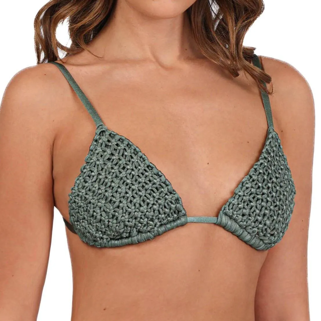 Rio Macrame Triangle Bikini Top
