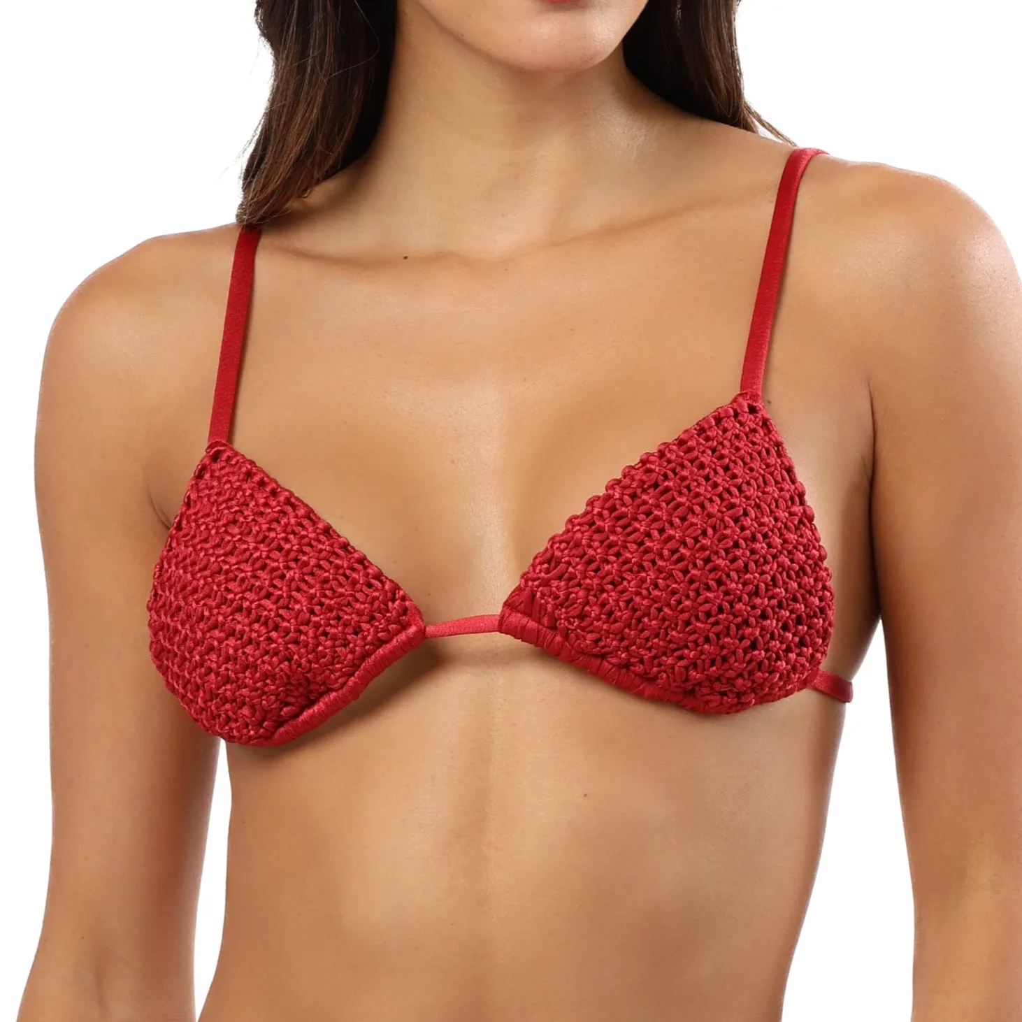 Rio Macrame Triangle Bikini Top