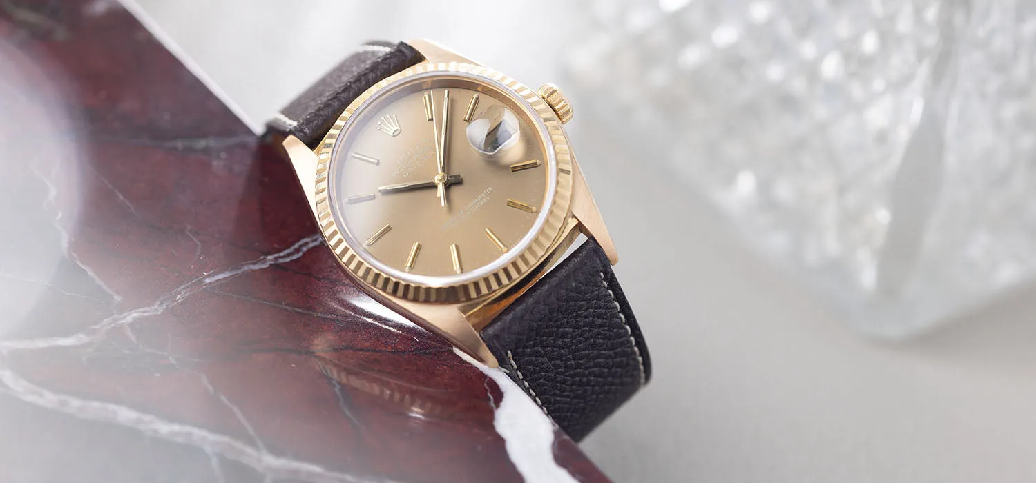 Rolex Datejust 16018 Yellow Gold Cappuccino Dial