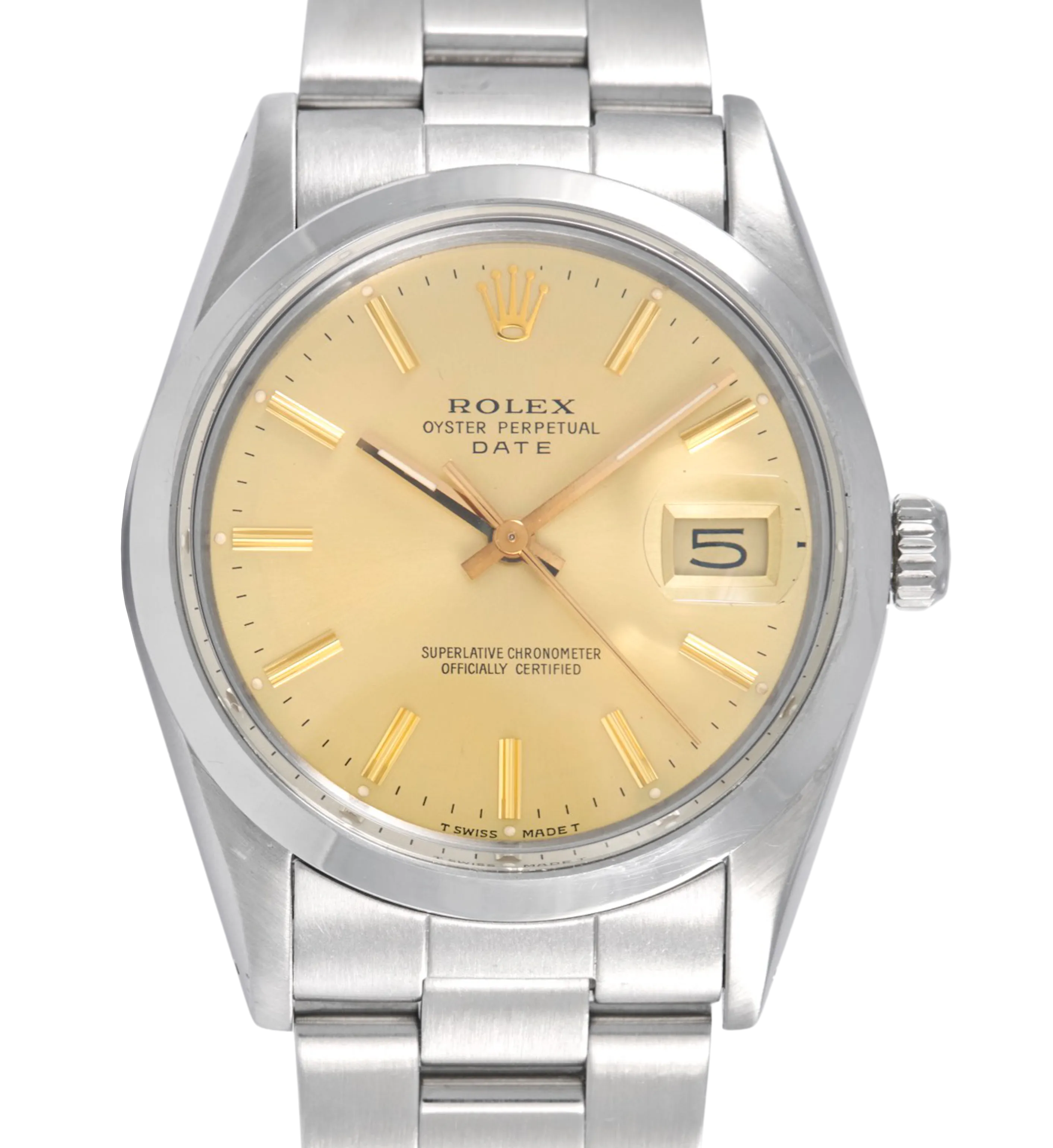 Rolex Oyster Perpetual Date, Champagne, Ref: 15000 (Papers 1987)