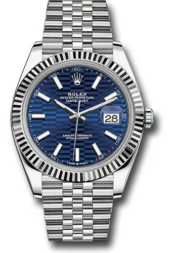 Rolex Steel and White Gold Rolesor Datejust 41mm Watch 126334 blflmij