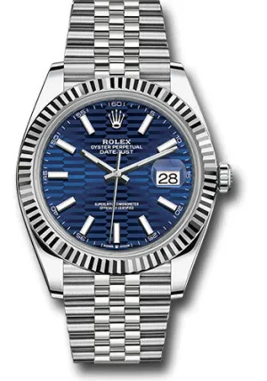 Rolex Steel and White Gold Rolesor Datejust 41mm Watch 126334 blflmij