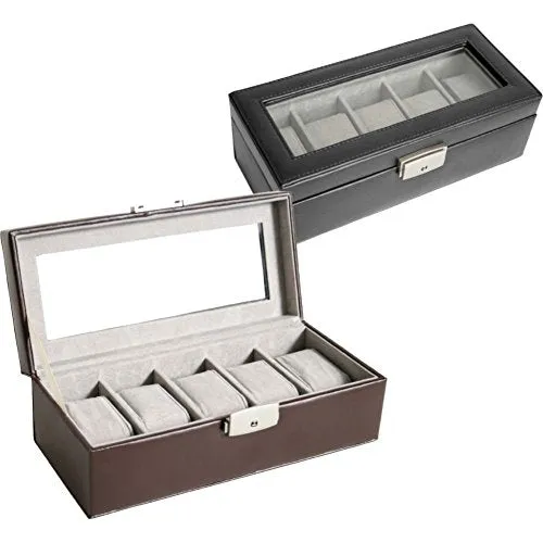 Royce Leather 5 Slot Watch Box