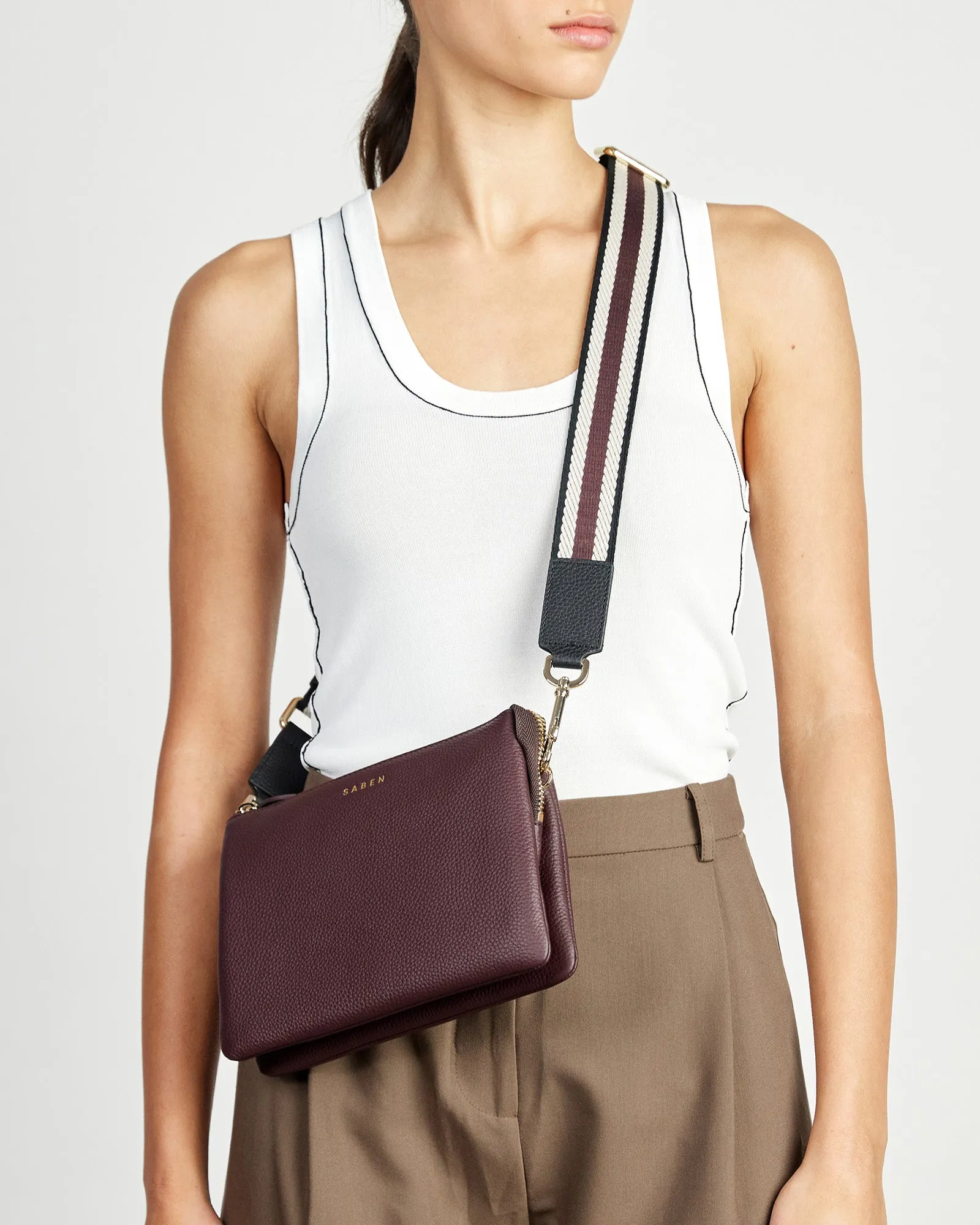 Saben Tilly's Big Sis Crossbody Merlot