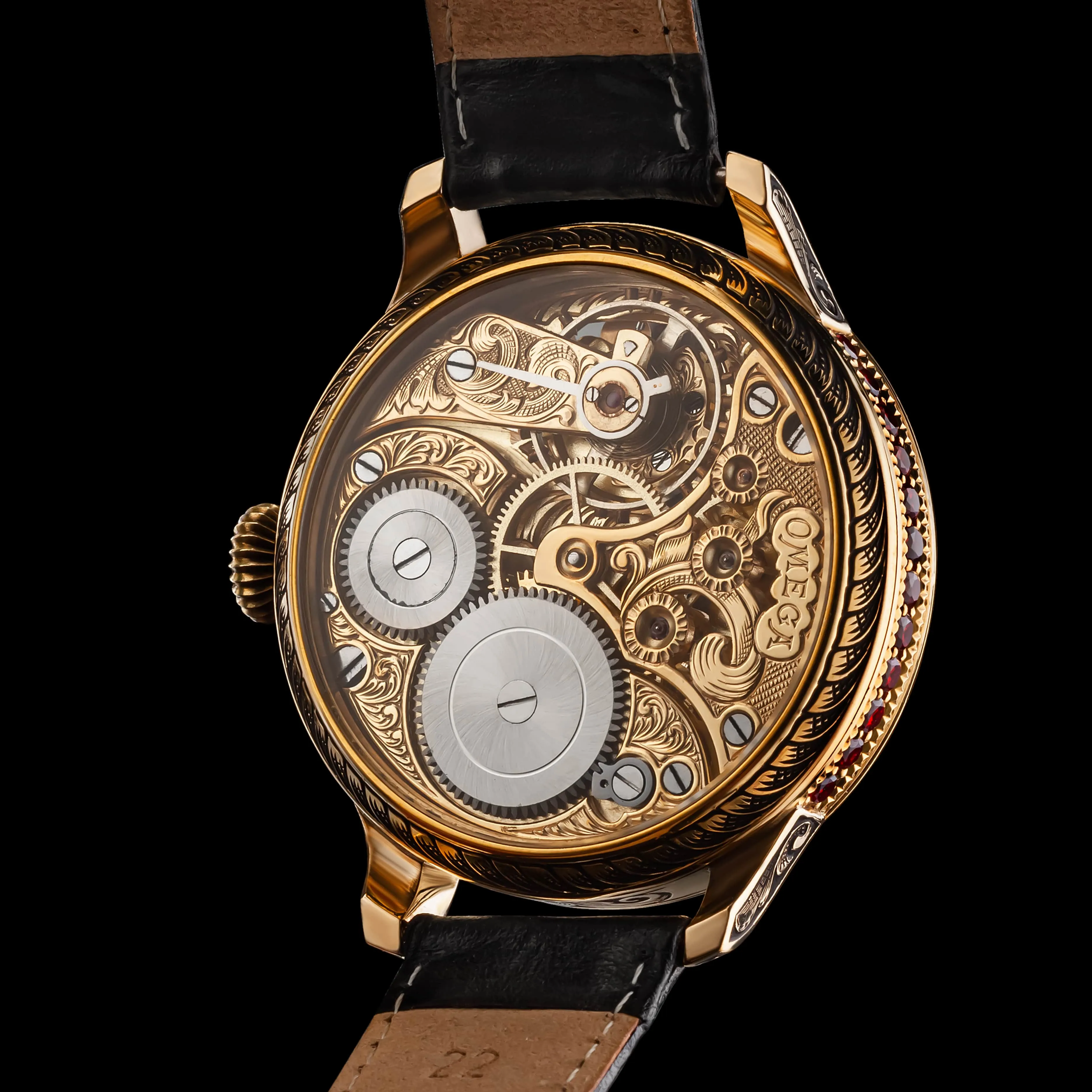 SCARLET Men's Sophisticated Wristwatch fits Swiss Vintage Mechanical Movement