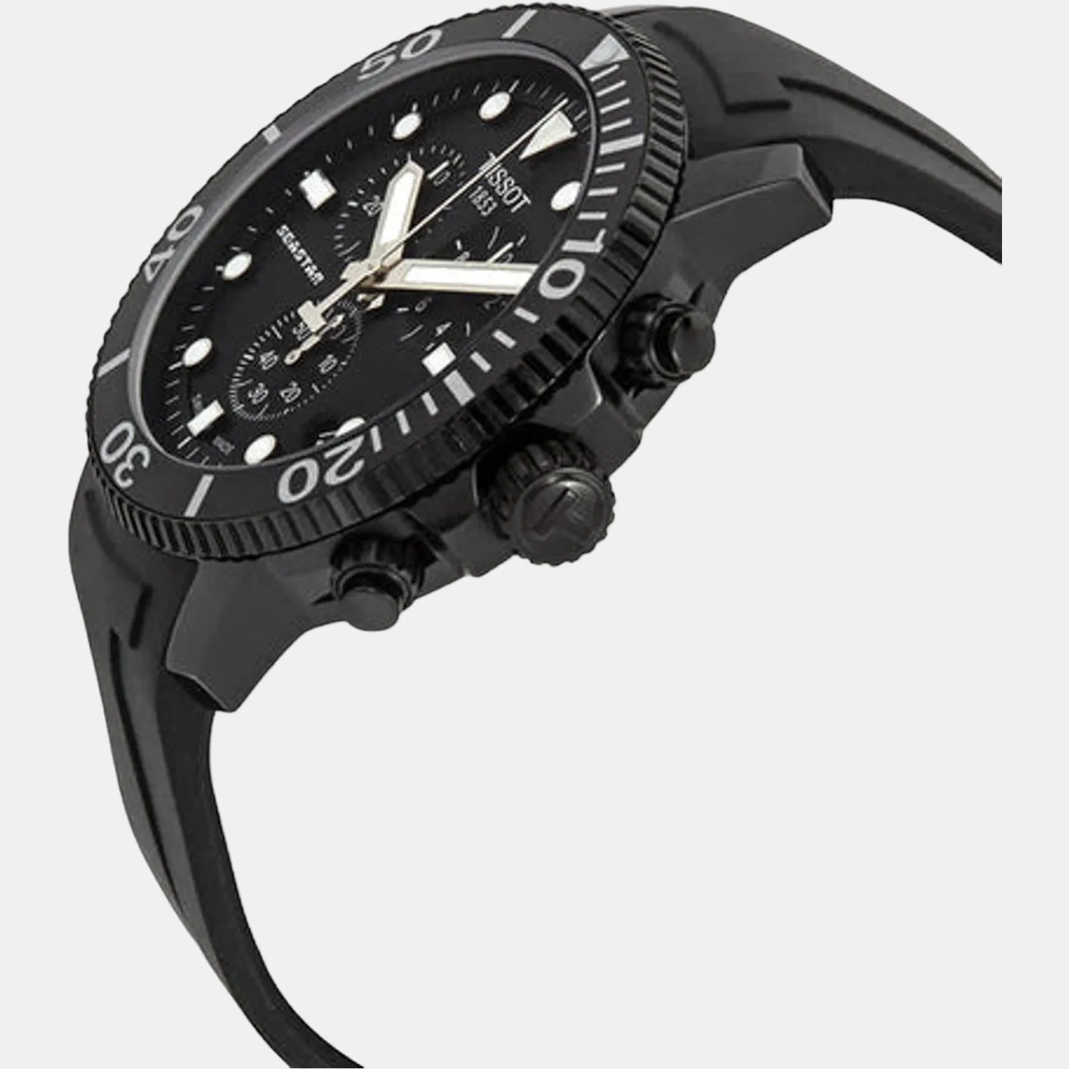 Seastar Men Chronograph Silicon Watch T1204173705102