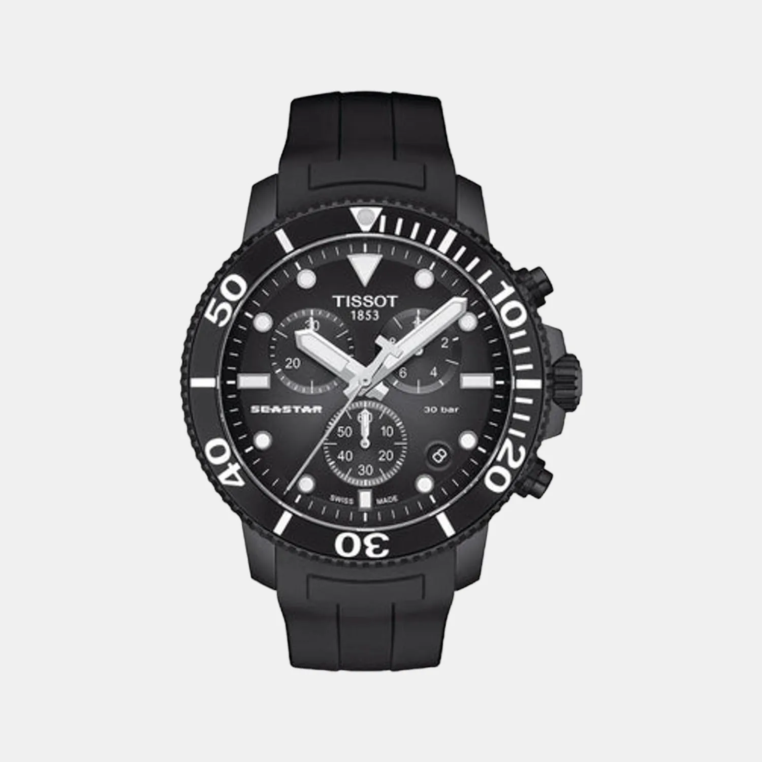 Seastar Men Chronograph Silicon Watch T1204173705102
