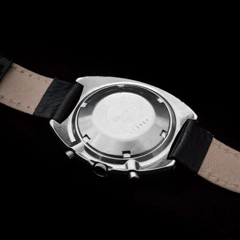 Seiko 6139 Chronograph 'Black Pogue' On Leather
