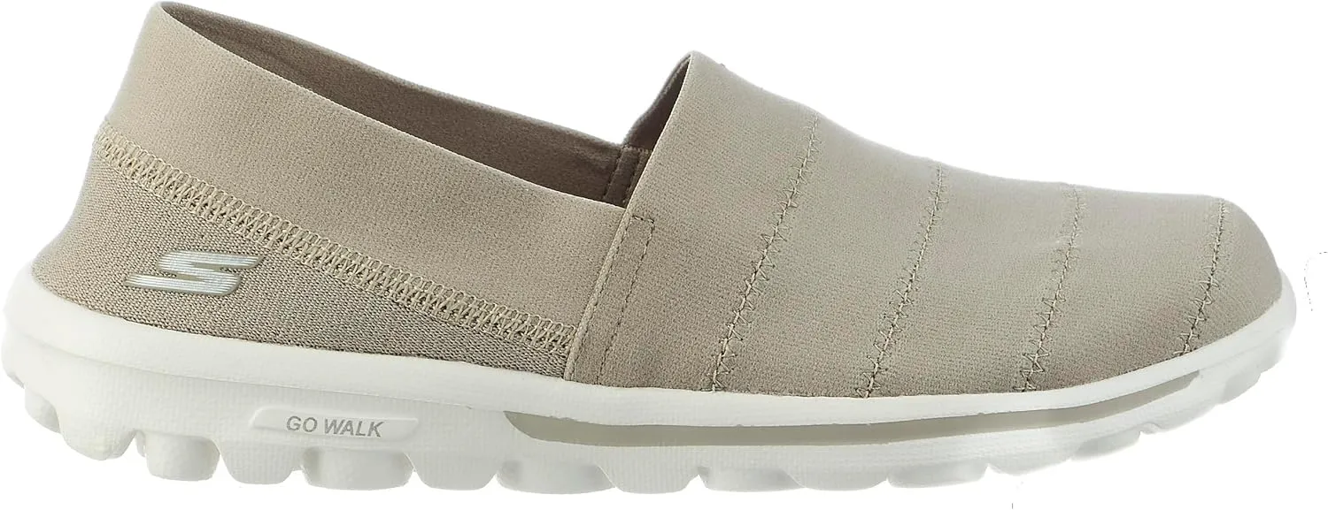 Skechers Gowalk Travel - Gracious Joy-Women's, Taupe, US 6 M
