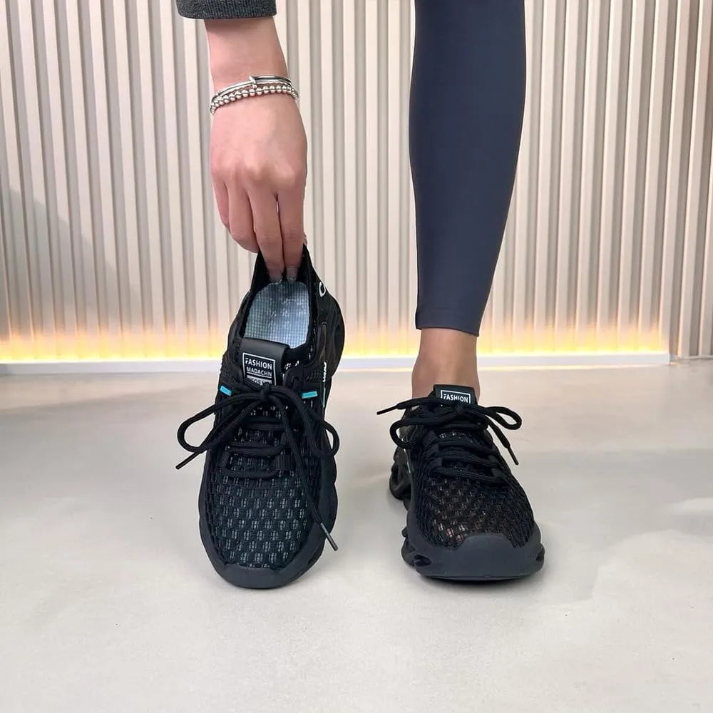 Sneakers for Women, Casual Woven Sports Shoes, Breathable and Non Slip Men's and Women's Casual Running Shoes