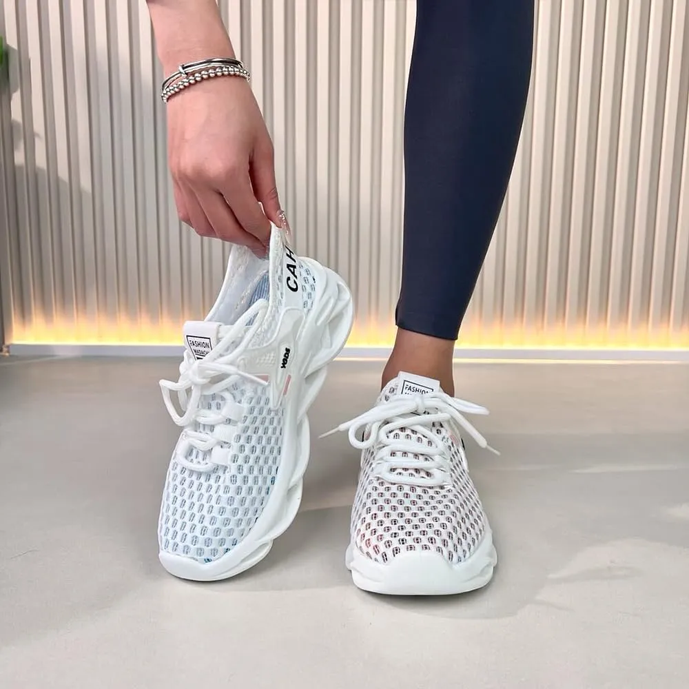 Sneakers for Women, Casual Woven Sports Shoes, Breathable and Non Slip Men's and Women's Casual Running Shoes