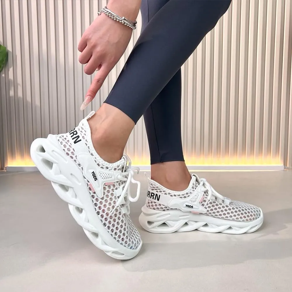 Sneakers for Women, Casual Woven Sports Shoes, Breathable and Non Slip Men's and Women's Casual Running Shoes