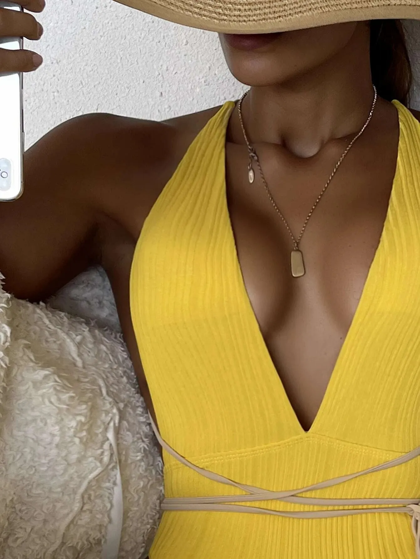 Solid Strapped Swimwear Sexy High Waist Cut One Piece Backless Hollow Belt Bathing Suit