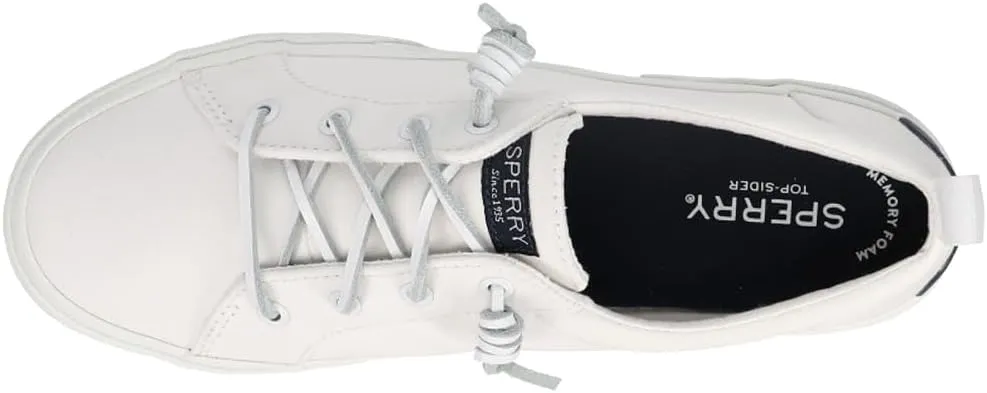 Sperry Womens Pier Wave LTT Lace Up Sneakers Shoes Casual - White