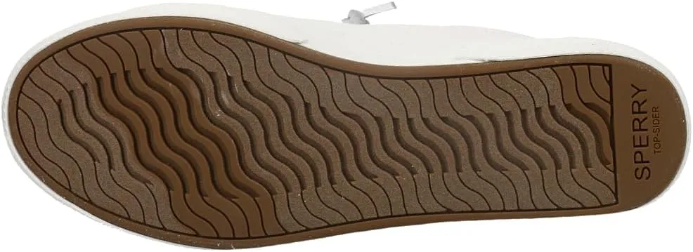 Sperry Womens Pier Wave LTT Lace Up Sneakers Shoes Casual - White