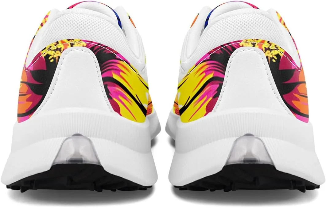 Spikeless Golf Shoes for Men, Women's Breathable Abstract Art Non-Slip Sports Walking Shoes with Air-Outer Golf Sneakers