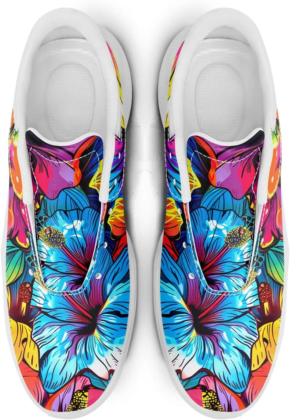 Spikeless Golf Shoes for Men, Women's Breathable Abstract Art Non-Slip Sports Walking Shoes with Air-Outer Golf Sneakers