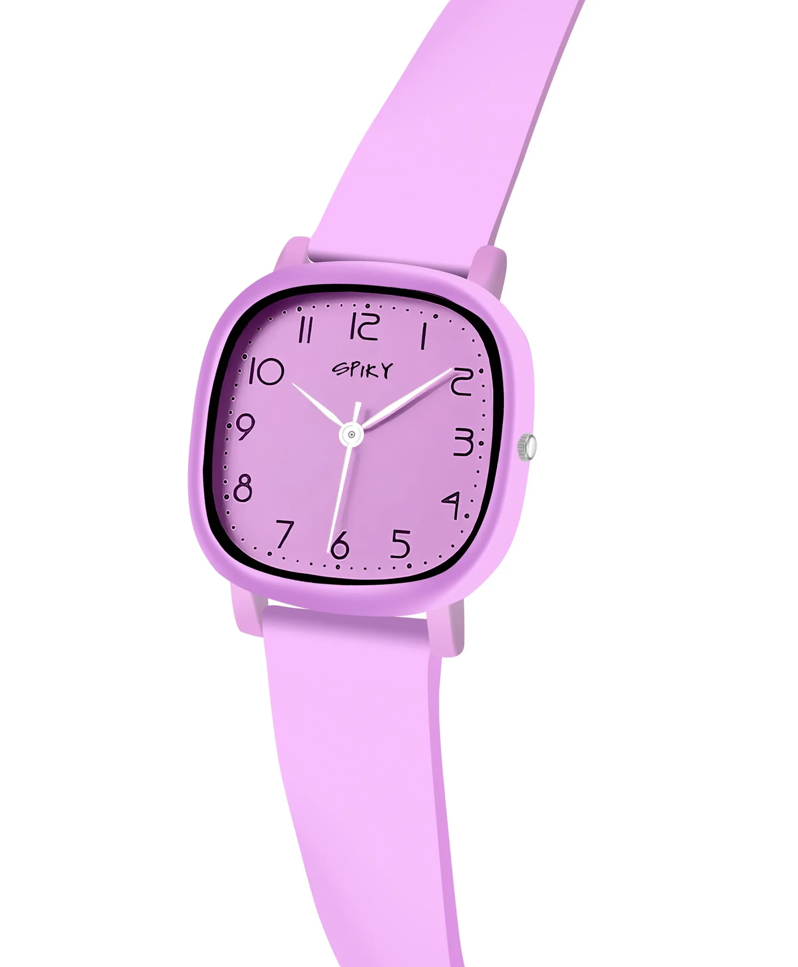 Spiky Eva19 Square Analog Watch for Kids - Black