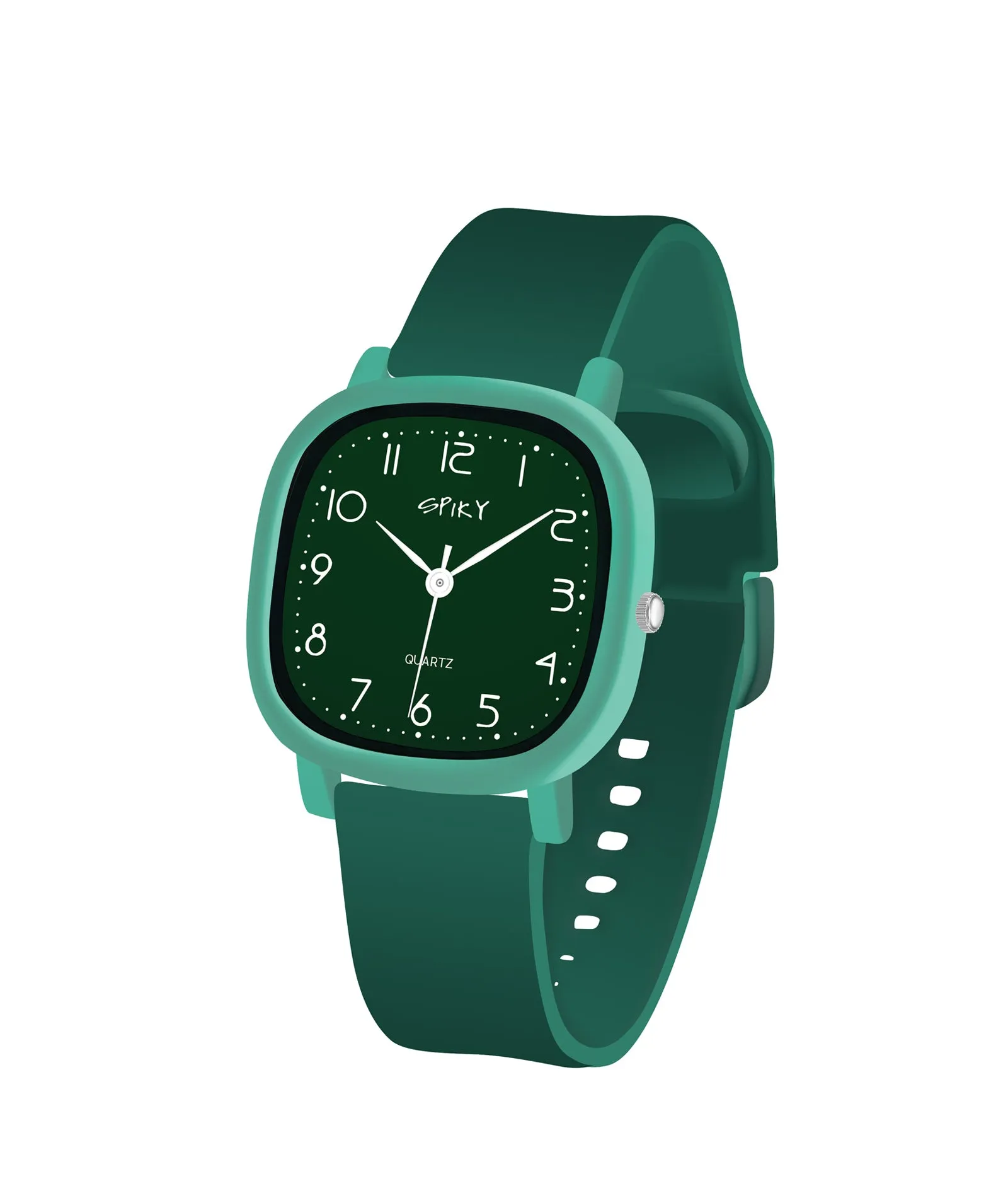 Spiky Eva19 Square Analog Watch for Kids - Blue