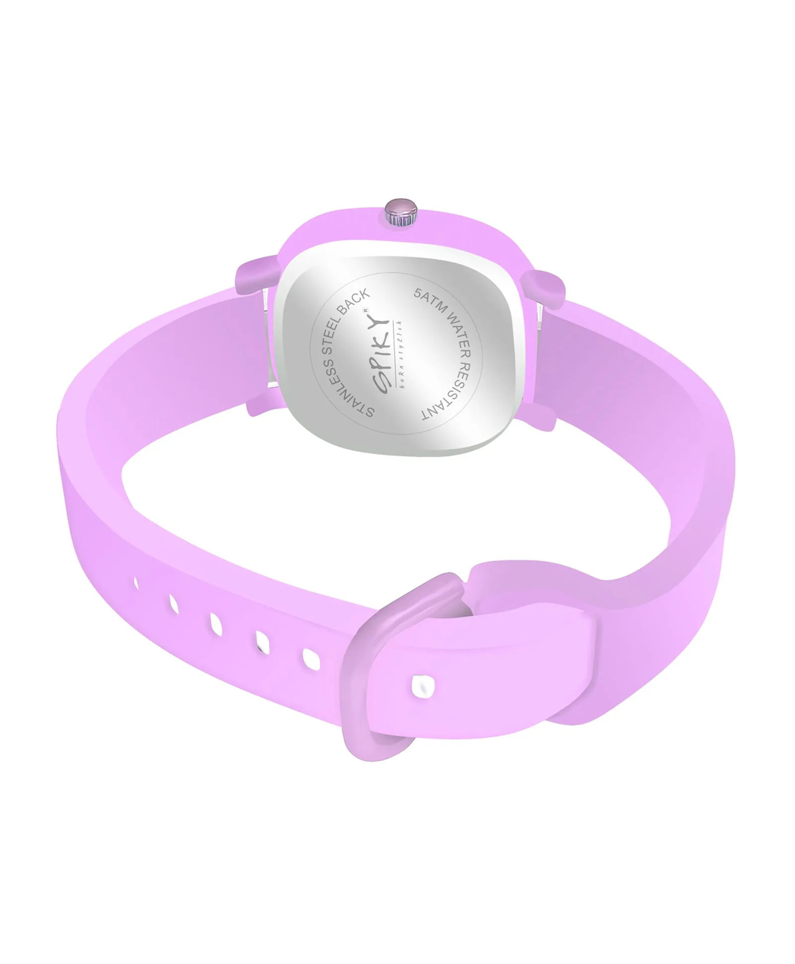 Spiky Eva19 Square Analog Watch for Kids - Blue