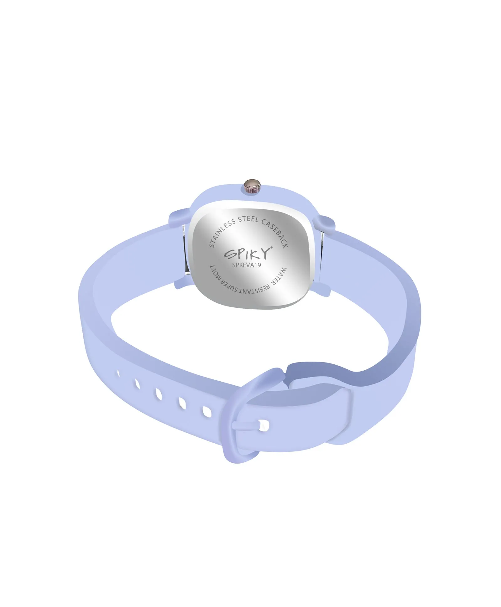 Spiky Eva19 Square Analog Watch for Kids - Blue