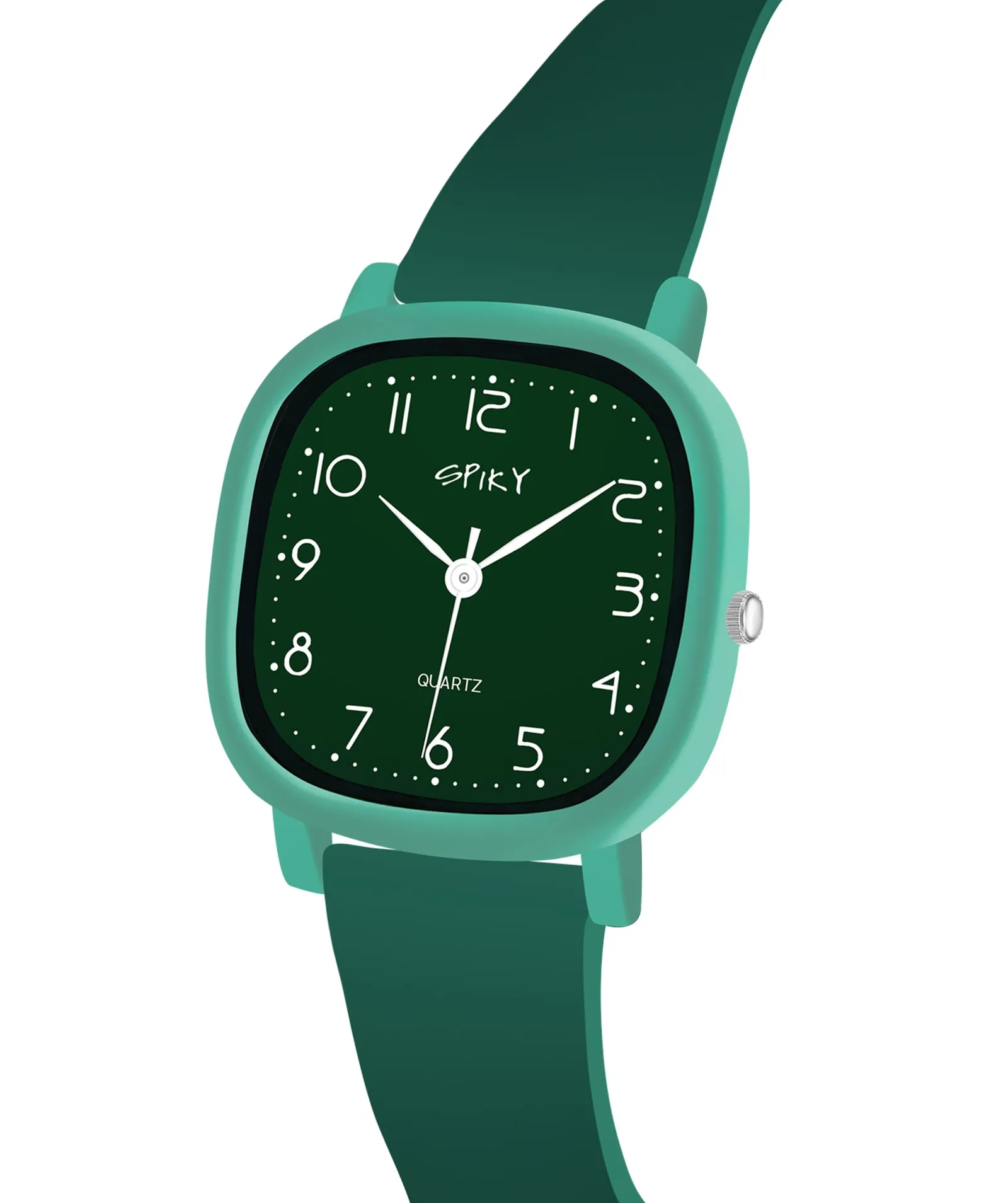 Spiky Eva19 Square Analog Watch for Kids - Grey