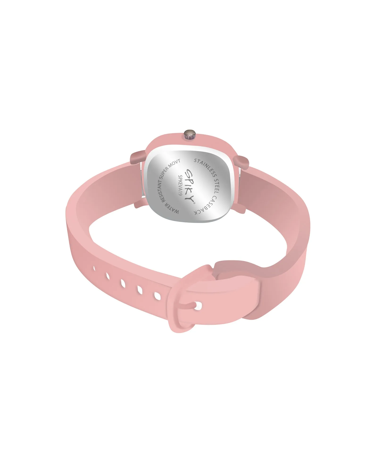 Spiky Eva19 Square Analog Watch for Kids - Grey
