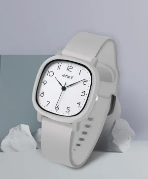 Spiky Eva19 Square Analog Watch for Kids - Grey