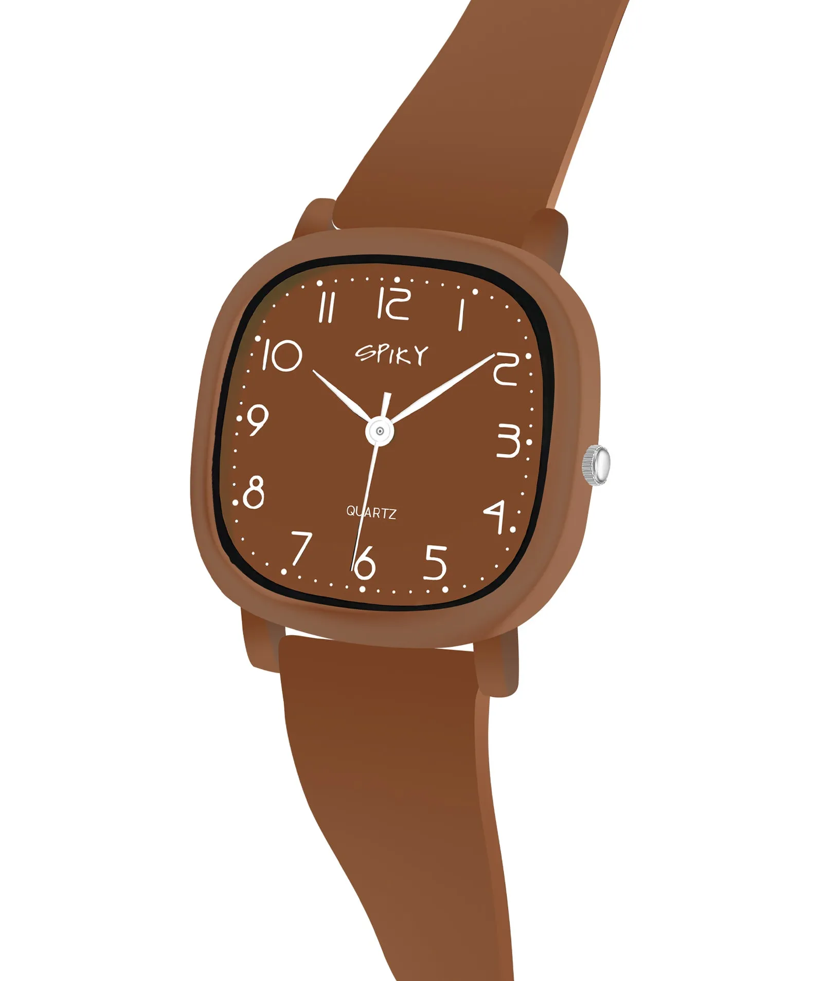 Spiky Eva19 Square Analog Watch for Kids - Grey
