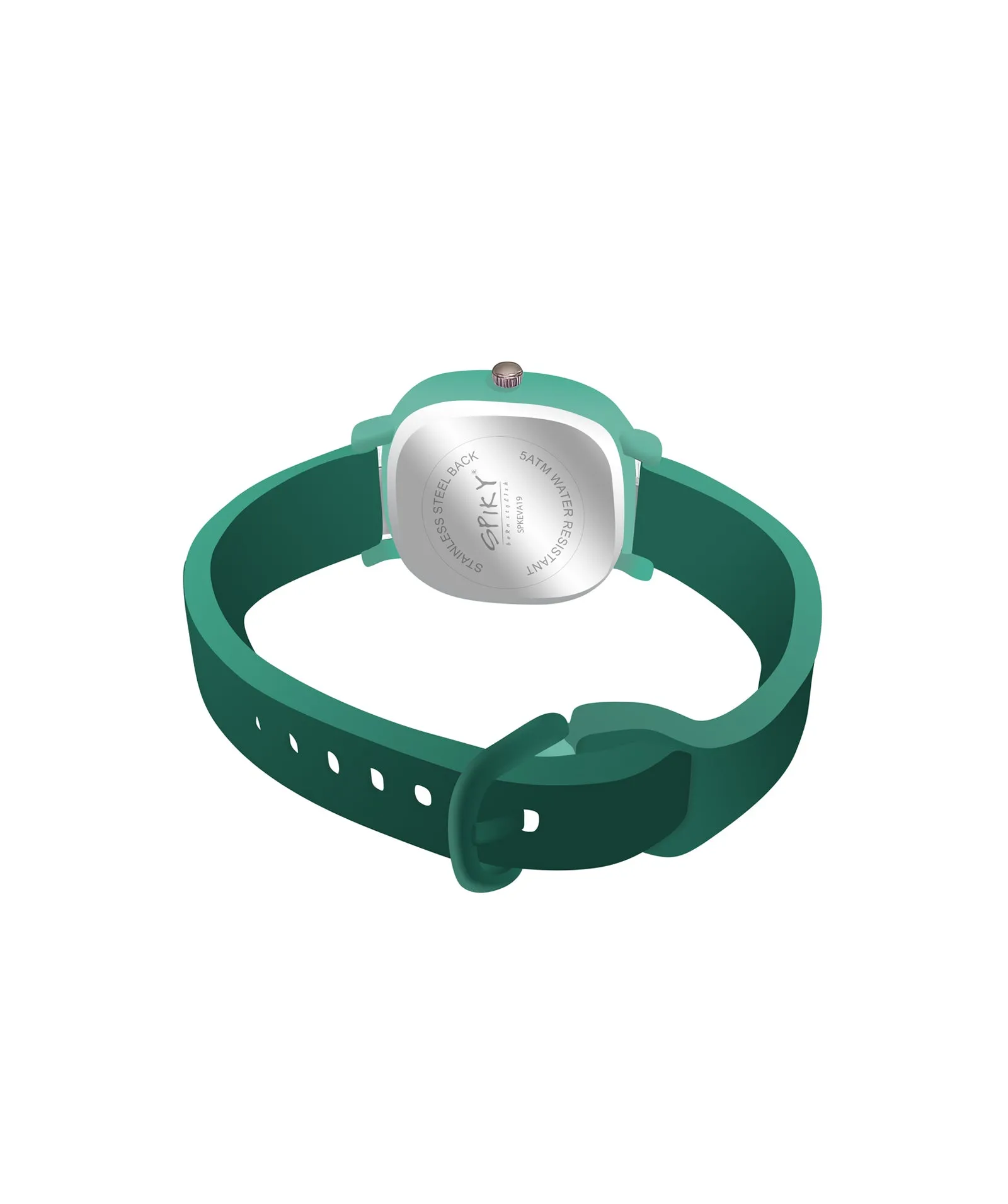 Spiky Eva19 Square Analog Watch for Kids - White