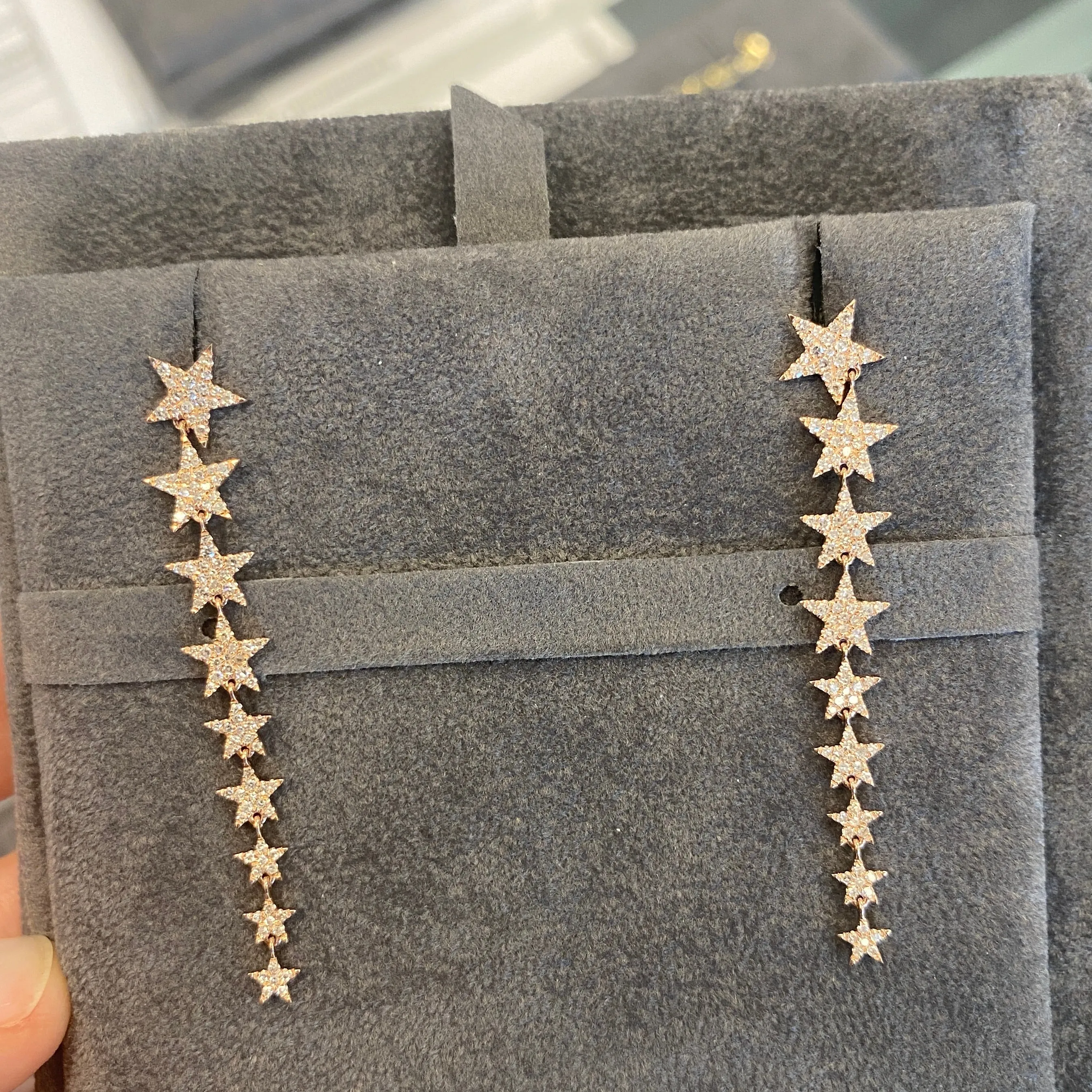 Statement Star Diamond Earrings