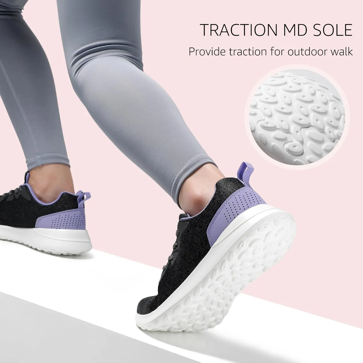 STQ Womens Water Resistant Walking Shoes with Arch Support Athletic Tennis Sneakers