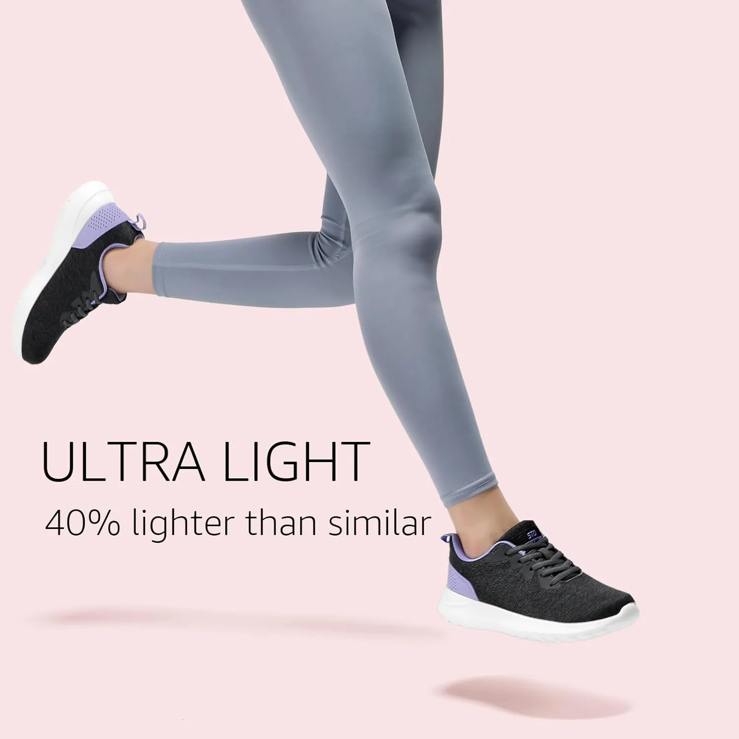 STQ Womens Water Resistant Walking Shoes with Arch Support Athletic Tennis Sneakers