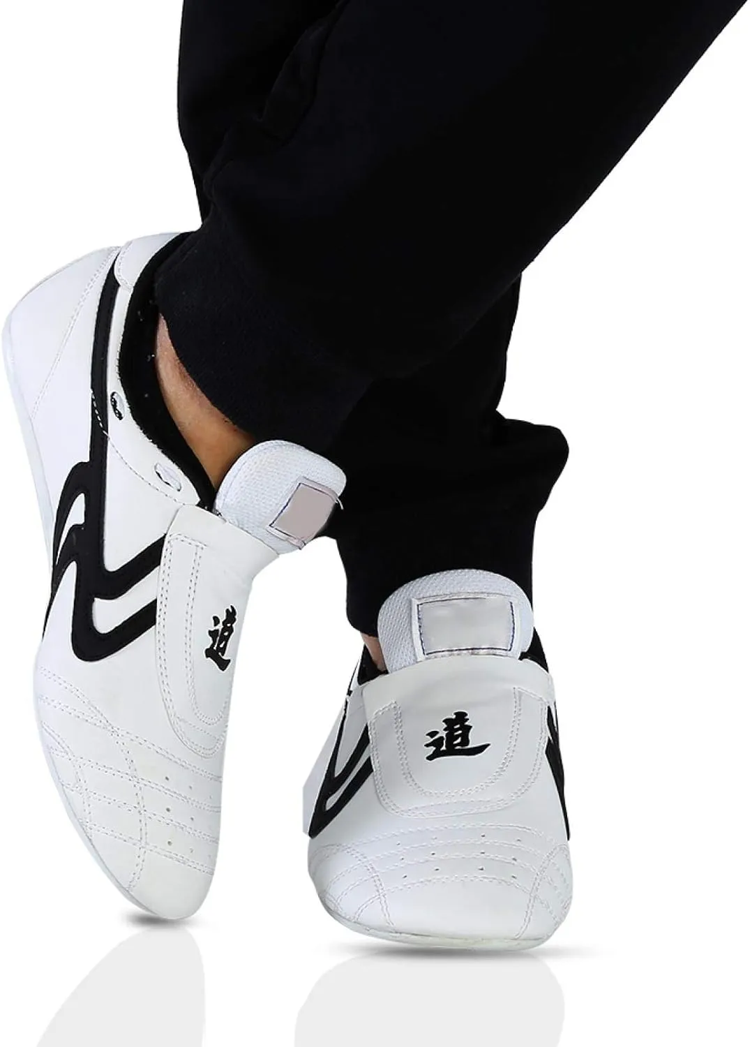 Taekwondo Shoes Martial Arts Sneaker Boxing Karate Kung Fu Tai Chi Shoes Black Stripes Sneakers Lightweight Shoes