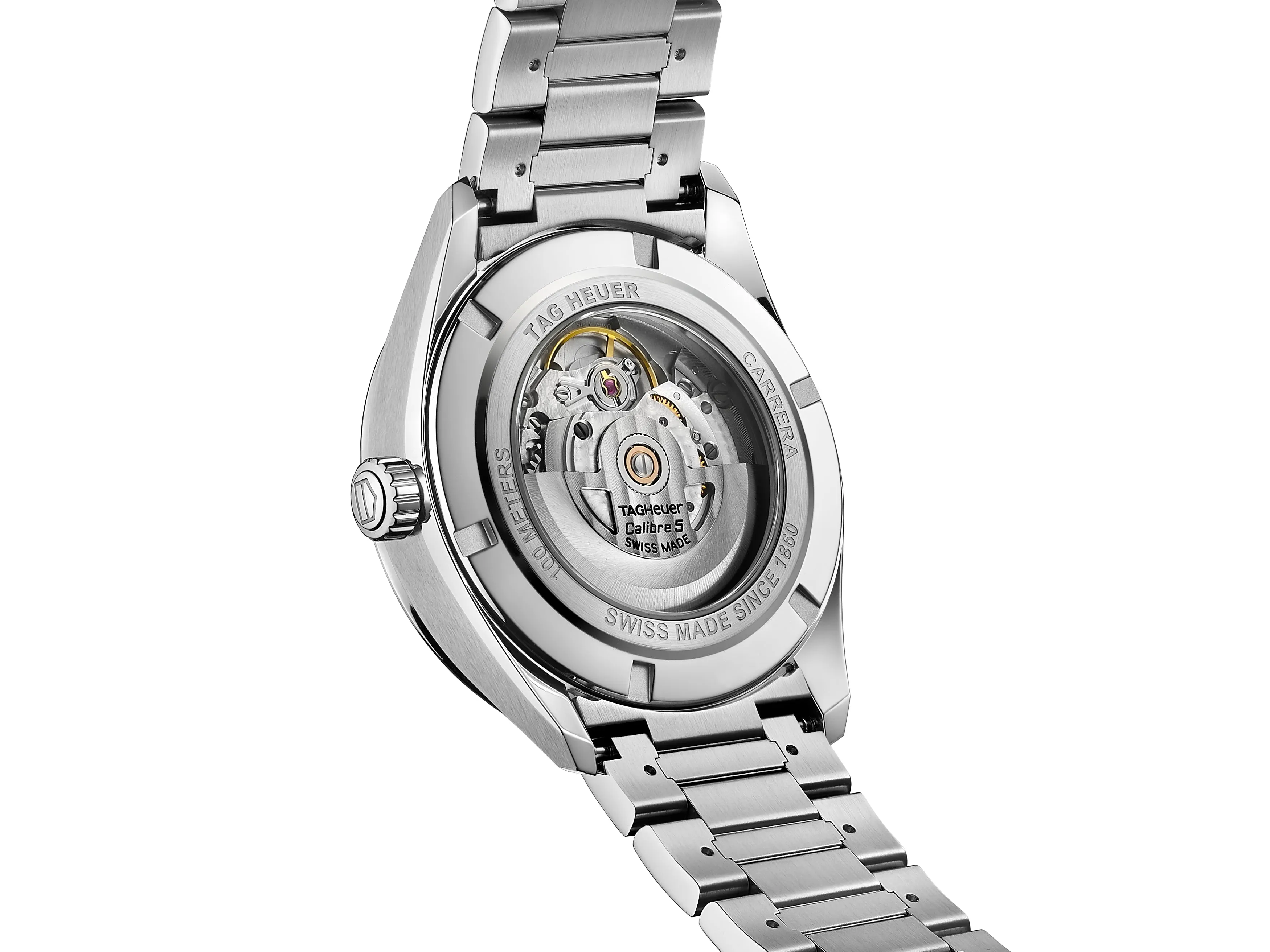 TAG Heuer Carrera Calibre 5 Automatic Men's Black Dial & Steel Watch, 41mm