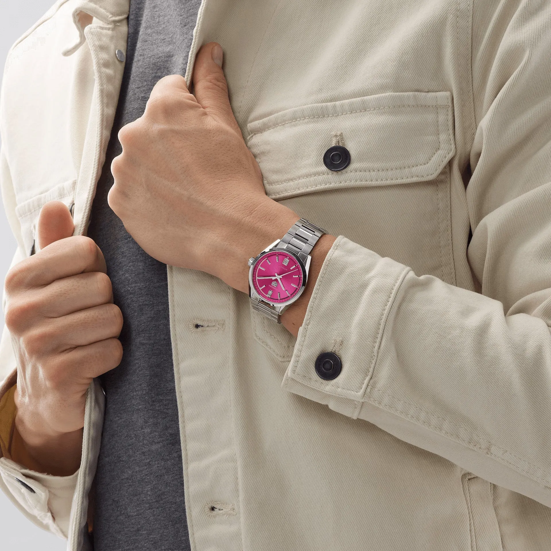 Tag Heuer Carrera Unisex Pink Automatic Watch WBN2313.BA0001
