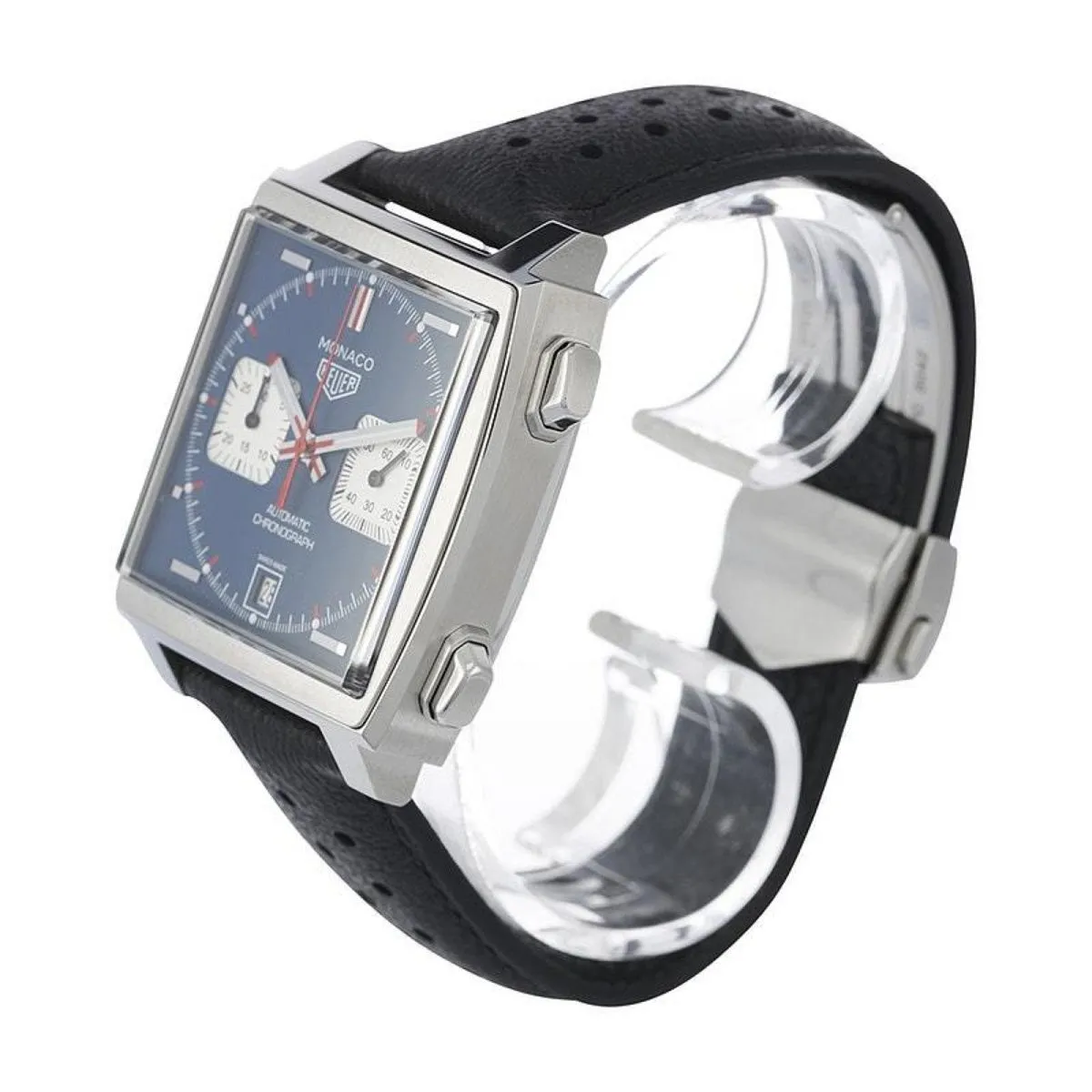 TAG HEUER Monaco Stainless Steel Blue Mens Watch CAW211P.FC6356