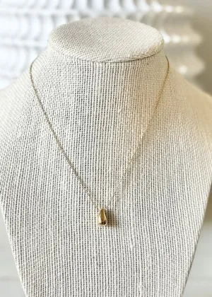 The Mini Drop Pendant Necklace (Gold) The Mini Drop Pendant Necklace (Gold)