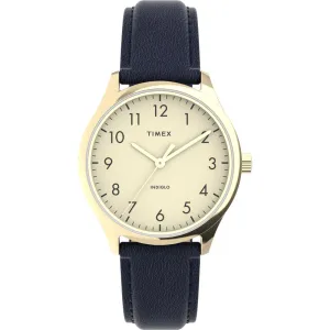 Timex Women 32 mm Size Cream Dial Analog Watch -TW2V36200