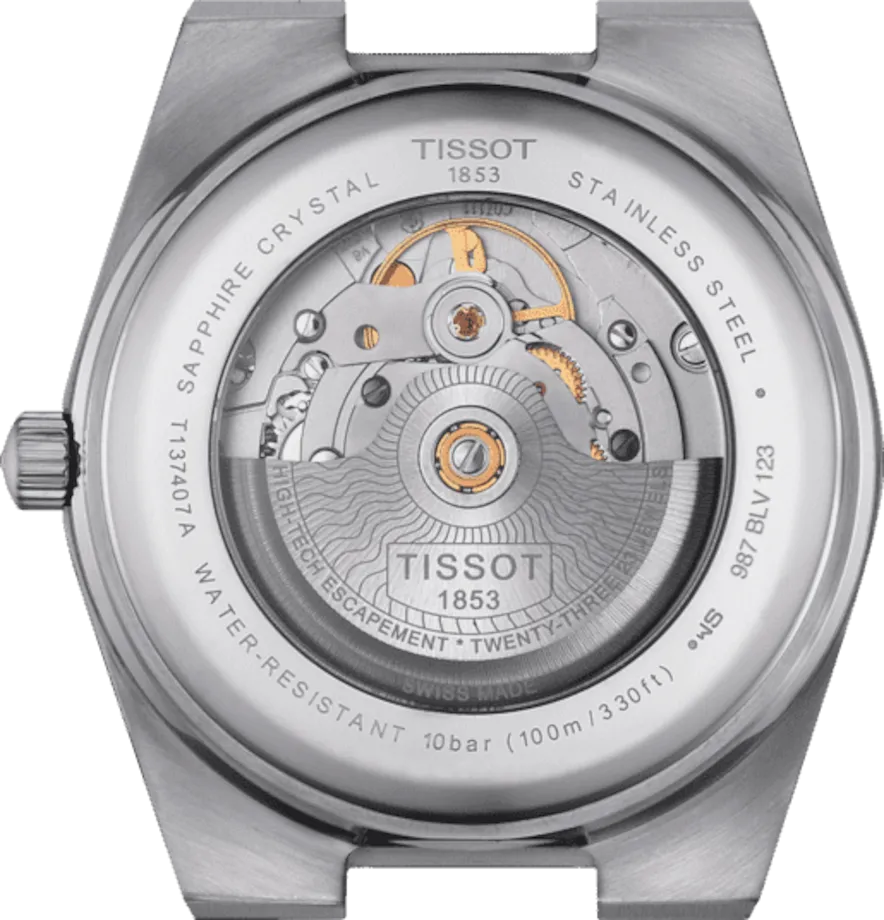 Tissot PRX Powermatic 80 Ice Blue Chameleon Dial 40mm T1374071135101