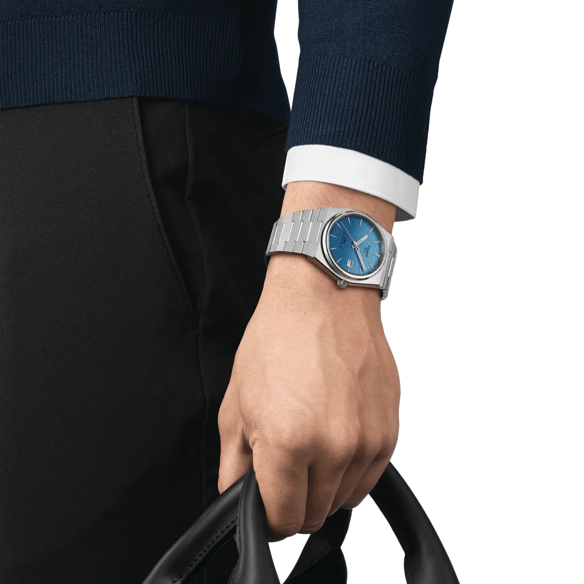 Tissot PRX Powermatic 80 Ice Blue Chameleon Dial 40mm T1374071135101
