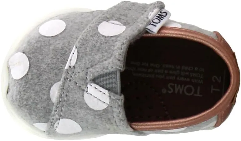 TOMS Toddler Girls Alpargata Crib - Grey