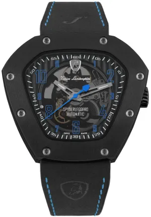 Tonino LambORSghini Watch Spyderleggero Skeleton Black Blue