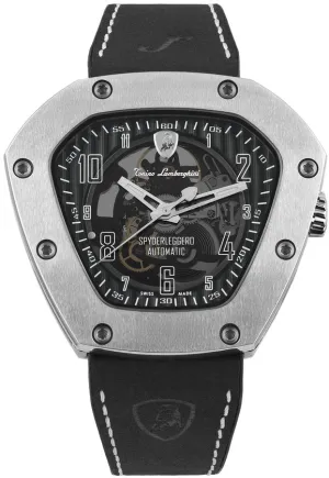 Tonino LambORSghini Watch Spyderleggero Skeleton Titanium Black