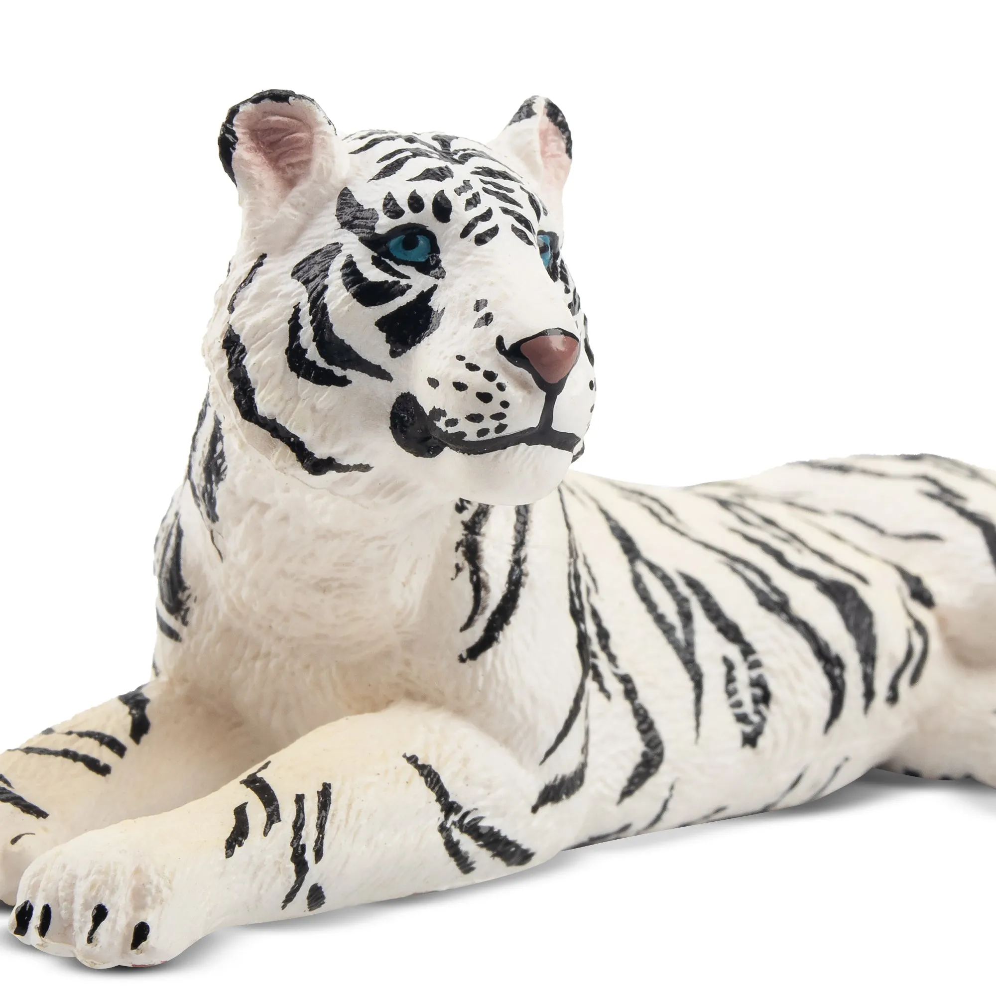 Toymany Lying White Tigress Figurine Toy