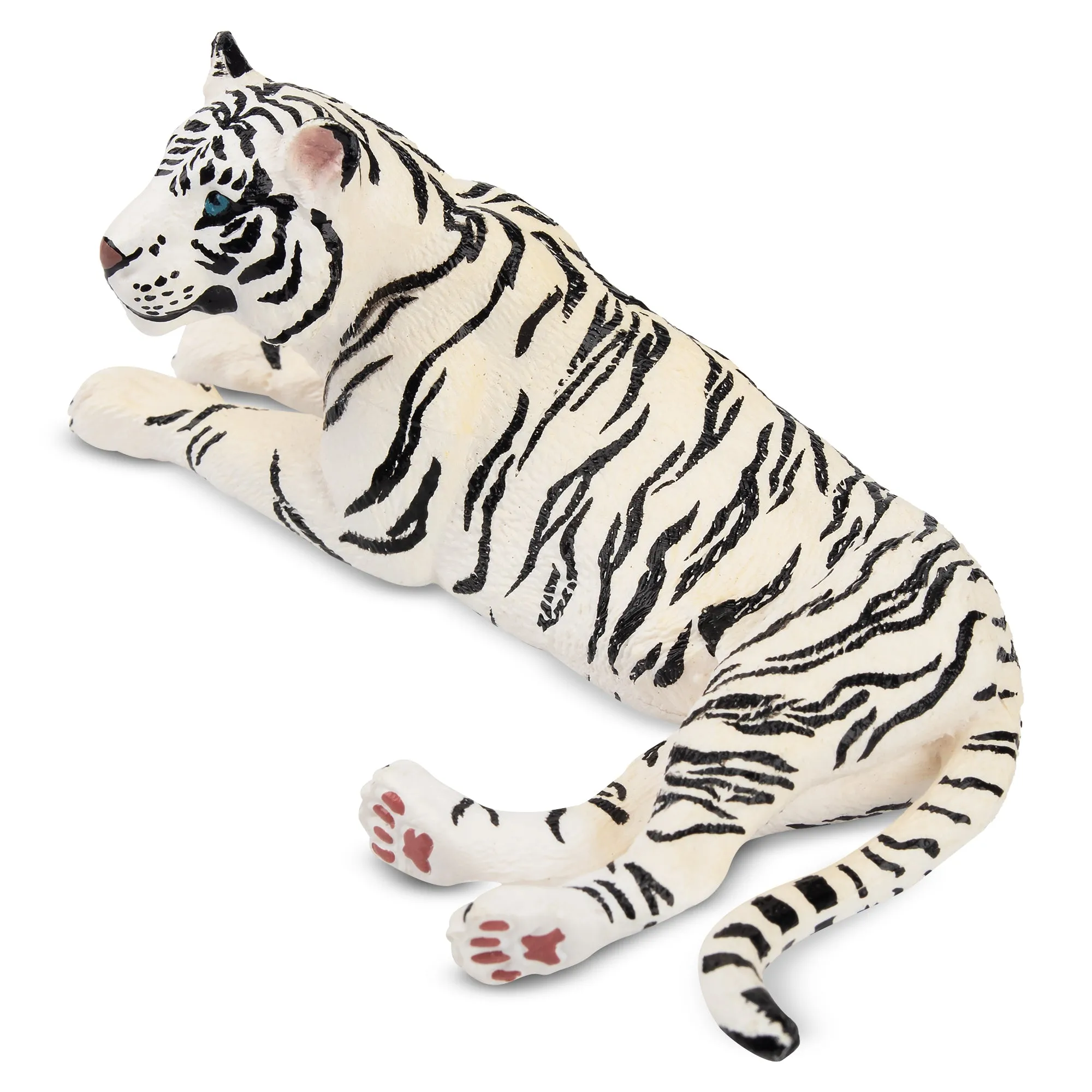 Toymany Lying White Tigress Figurine Toy