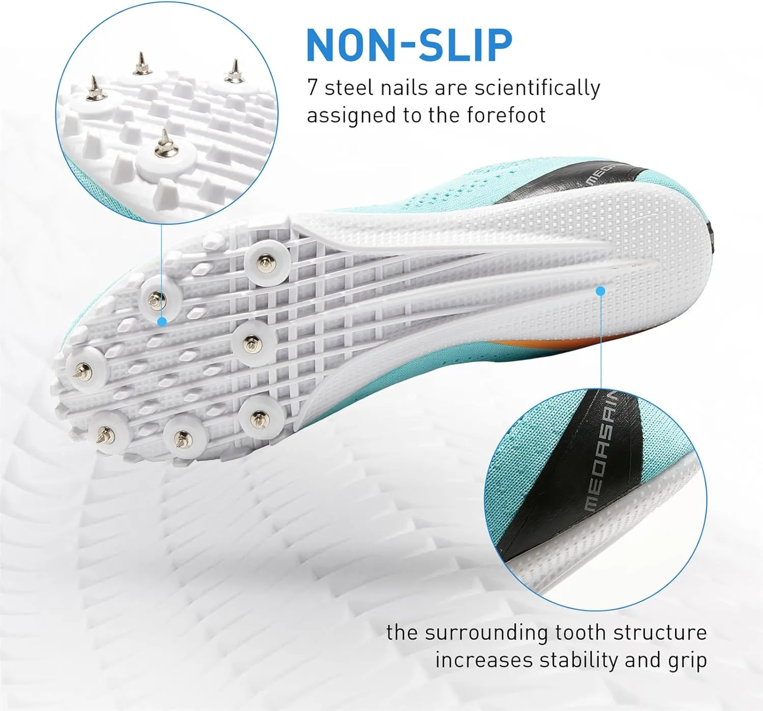 Track and Field Shoes for Men Women Kids Boys Girls Youth Spikes Professional Athletic Sprint Running Racing Shoes