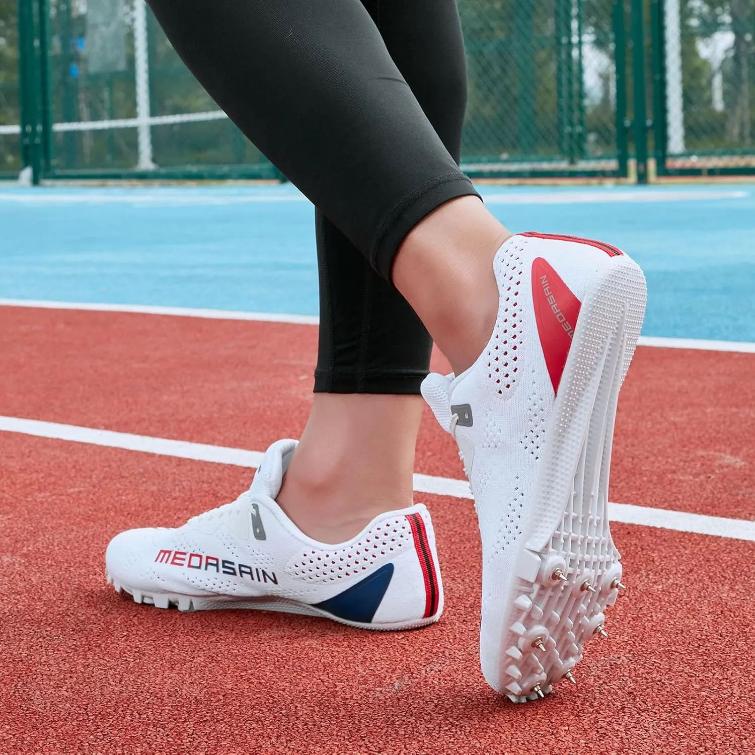 Track and Field Shoes for Men Women Kids Boys Girls Youth Spikes Professional Athletic Sprint Running Racing Shoes