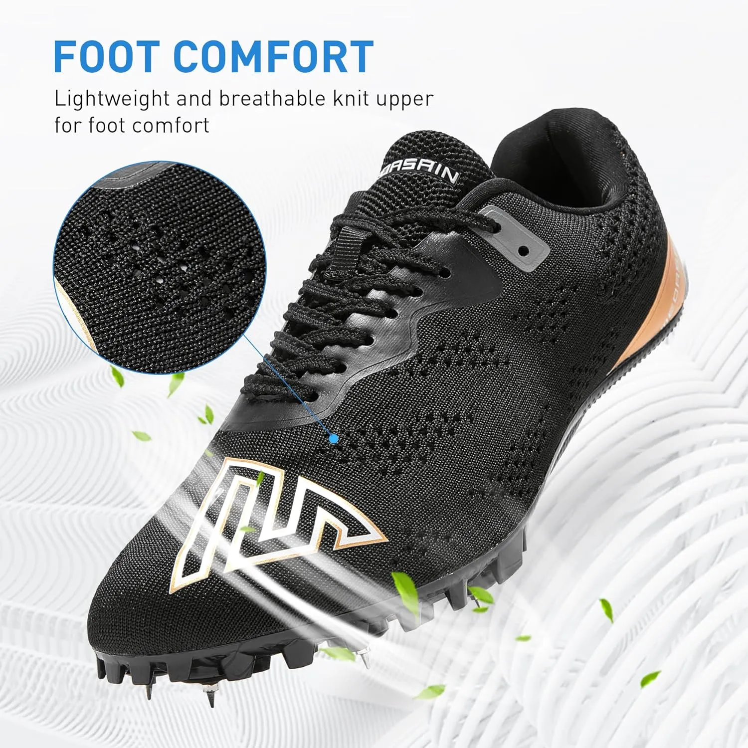 Track and Field Shoes for Men Women Kids Boys Girls Youth Spikes Professional Athletic Sprint Running Racing Shoes